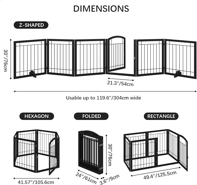 JSB 144-inch Extra Wide 30-inch Tall Dog gate - Image 5