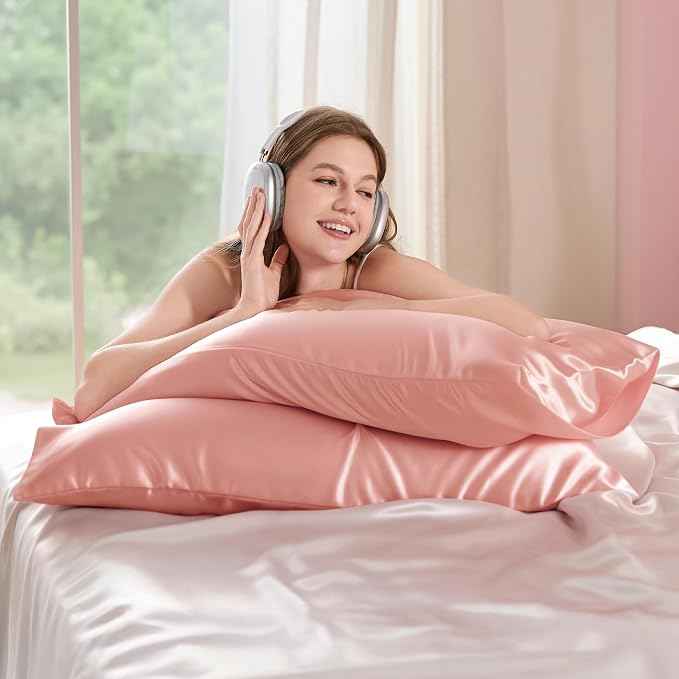 Bedsure King Size Satin Pillowcase Set of 2