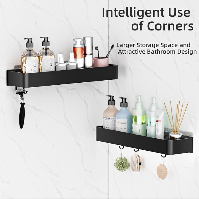 Adhesive Shower Caddy, Rustproof Shower Shelve - Image 7
