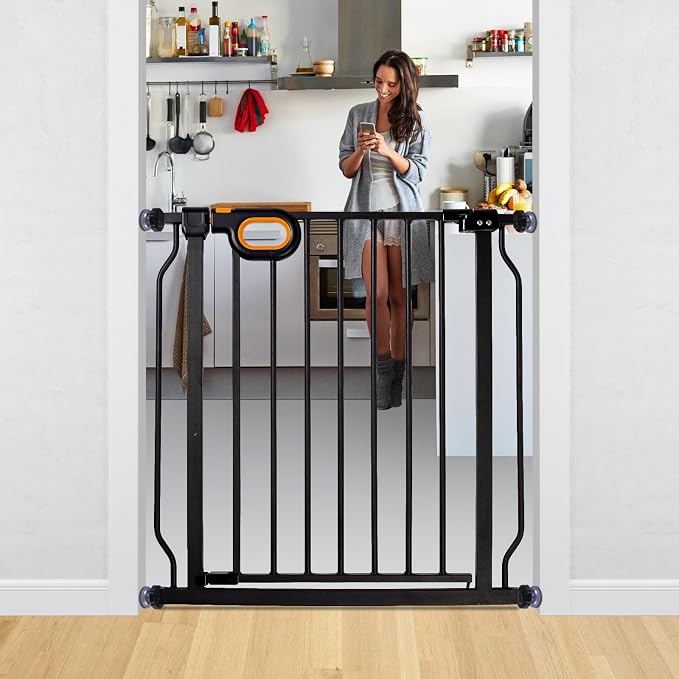 Baby Safety Gate for Stairs 29-33 Inch Wide, Safety House Gate for Baby Pet Gate by owlieextrawidebabygate