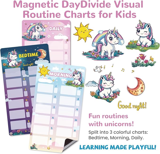 JJPRO Magnetic Bedtime/Morning/Daily Reward Routine Chart - Image 2