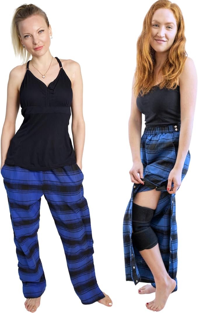 Inspired Comforts Unisex Tearaway Post Surgery Recovery Pajama Pants by InspiredComforts