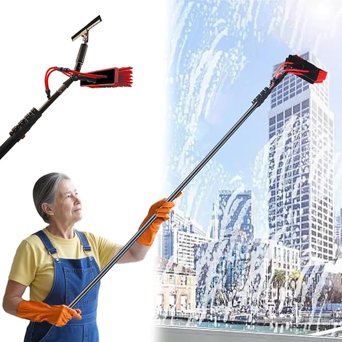Generic 11pcs Solar Panel Cleaning Brush and Squeegee Stainless Steel - Image 2
