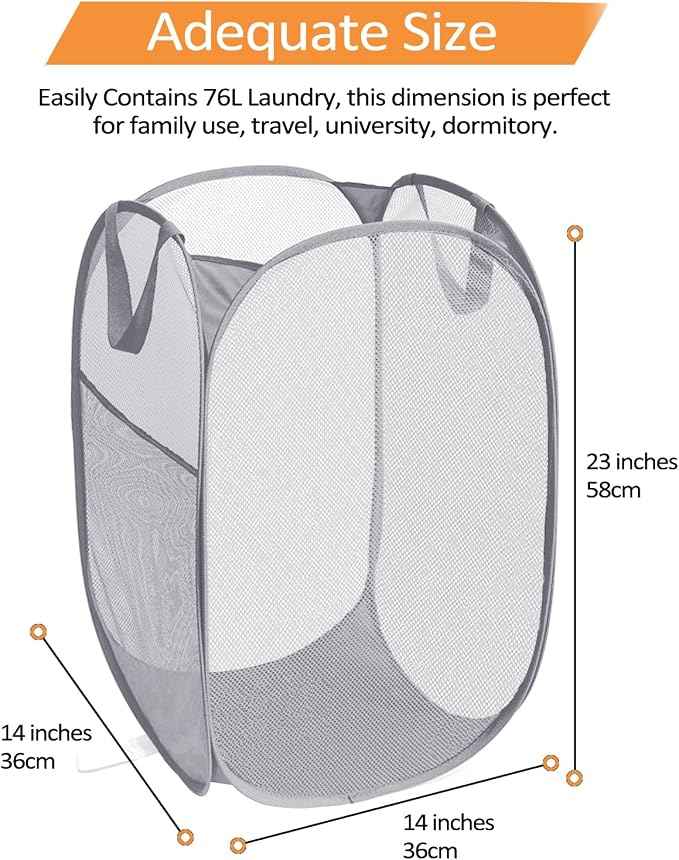 Durable Collapsible Laundry Baskets