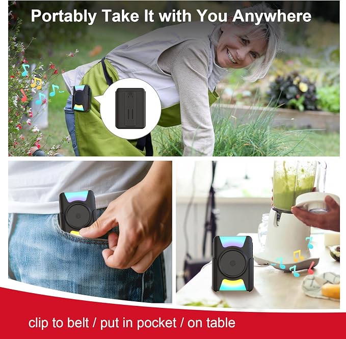 CallToU Hearing Impaired Doorbell 1000FT Wireless Battery Operated Door Bell - Image 3