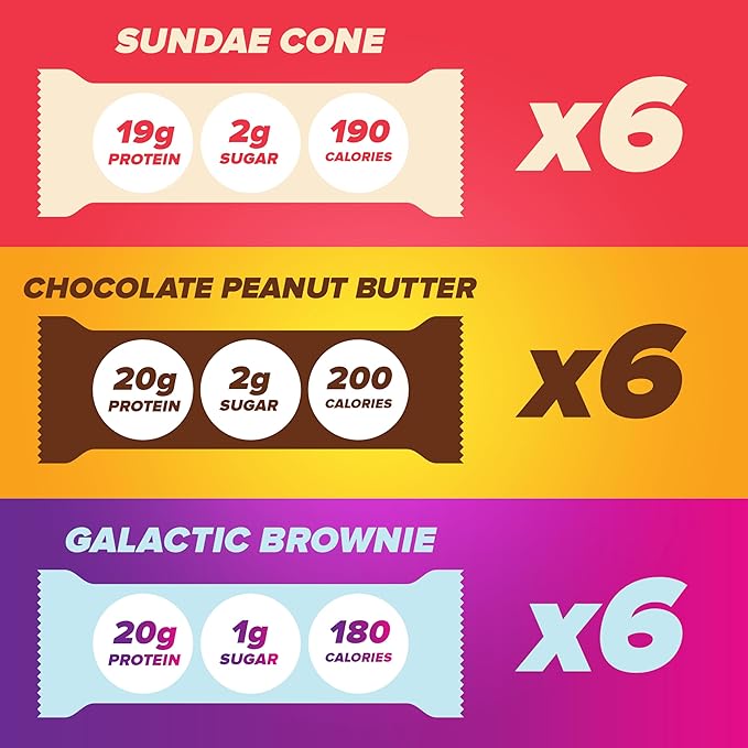 Pure Protein New Variety Pack Protein Bars – 20g Protein, 3g Sugar, 190 - Image 2