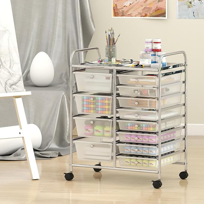 Giantex 12 Drawer Rolling Cart - Image 2