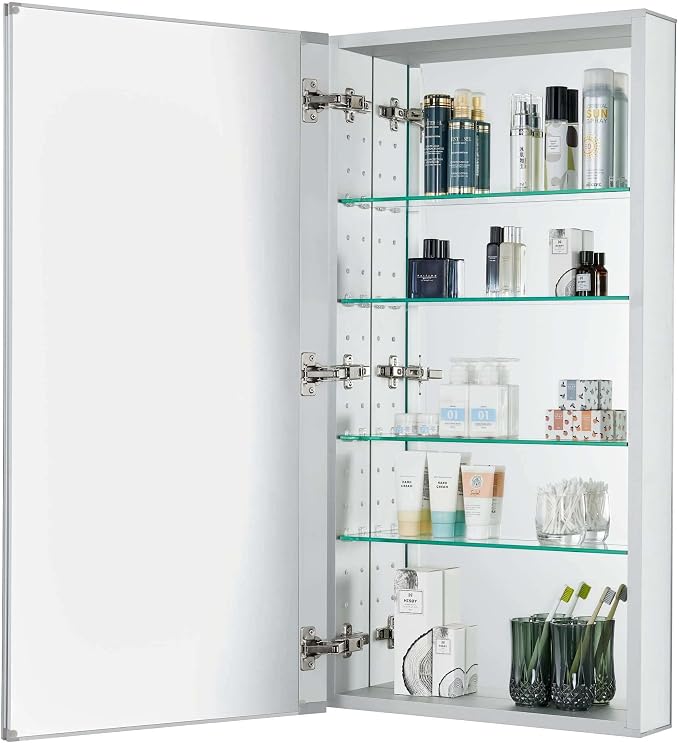 Fine Fixtures Bathroom Medicine Cabinet, Recessed/Surface Mount, Right/Left - Image 5