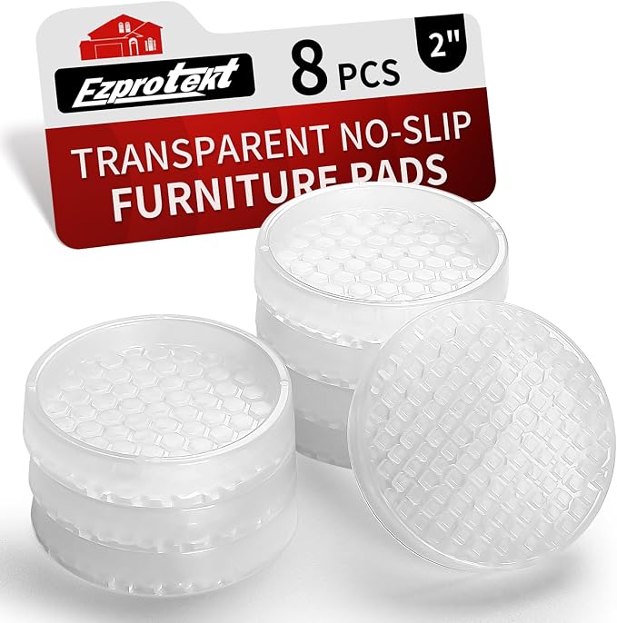 Ezprotekt Non Slip Furniture Pads, Anti-Slip Round Furniture Coasters by VisittheEzprotekt