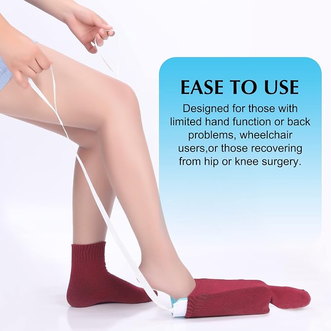 Sock Aid - Sock Aid Device for Seniors, Pregnant - Sock Helper Aide Tool - Sock - Image 2