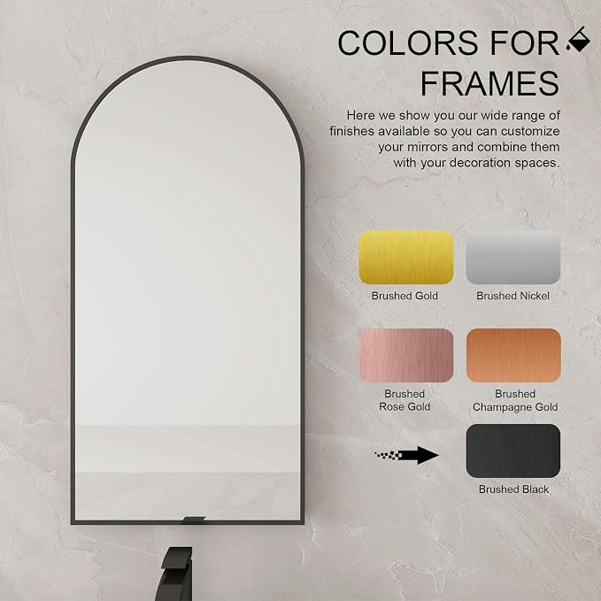 Recessed Medicine Cabinet with Mirror, Arch Bathromm Medicine Cabinet Recessed - Image 8