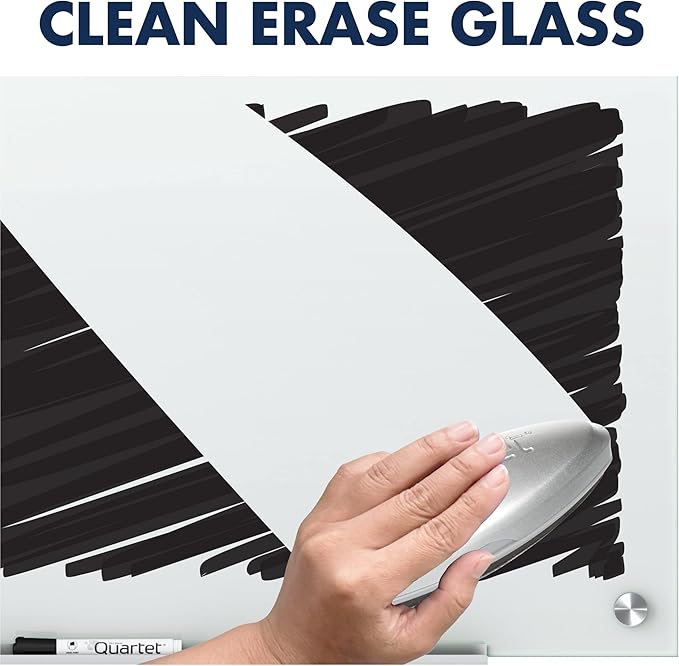 Quartet Glass Whiteboard, Non-Magnetic Dry Erase White Board, Includes - Image 5