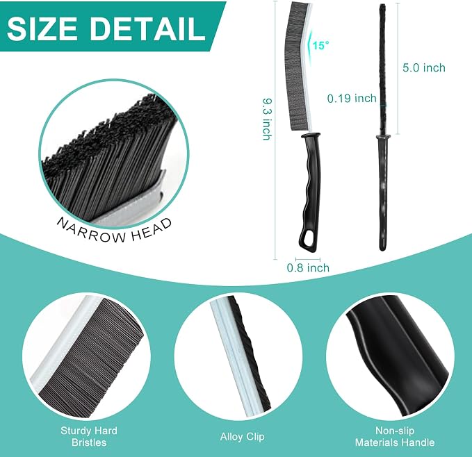 Crevice Cleaning Brush, New Multifunctional Gap Cleaning Brush Tool, Thin Scrub - Field & Grace