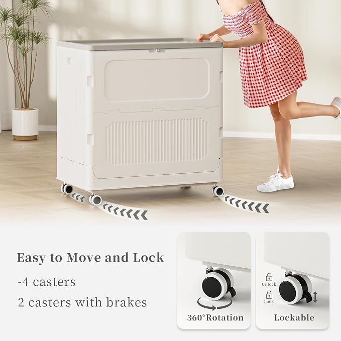 HAIXIN HOME 130L Stackable Storage Bin - Image 7