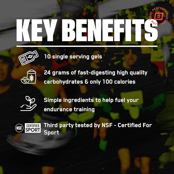 BARE PERFORMANCE NUTRITION, BPN Go Gel Endurance, 24g of Carbohydrates & 100 - Image 4