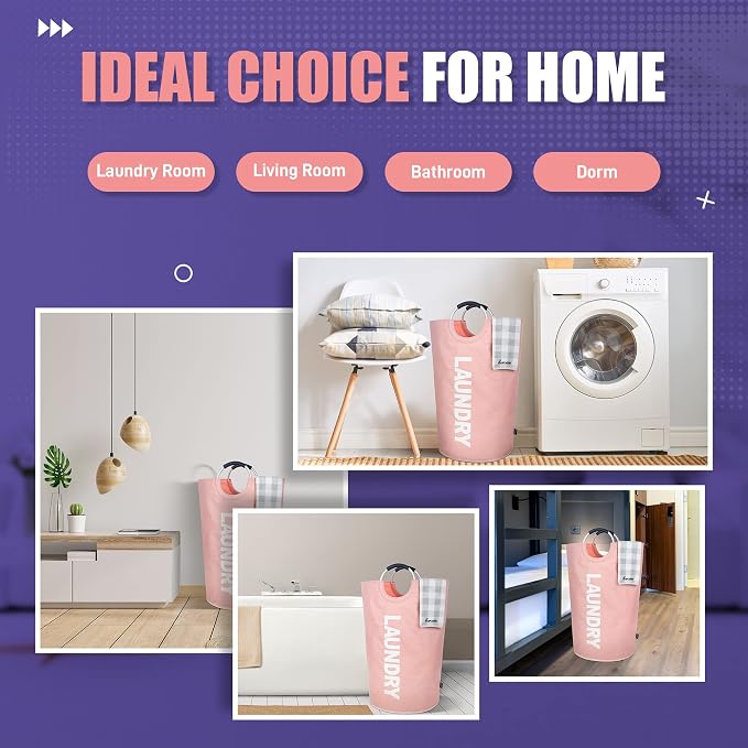 Caroeas 95L Pro Large Laundry Basket, Waterproof Laundry Hamper, Laundry Bag - Field & Grace