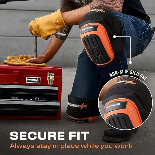 Thunderbolt Knee Pads for Men Construction Knee Pads for Work for Men and Women - Image 5