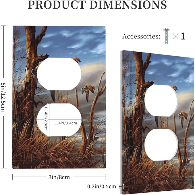 Outlet Covers Hunting Flying Wild Ducks 1 Gang Duplex Light Switch Cover Plate - Image 5