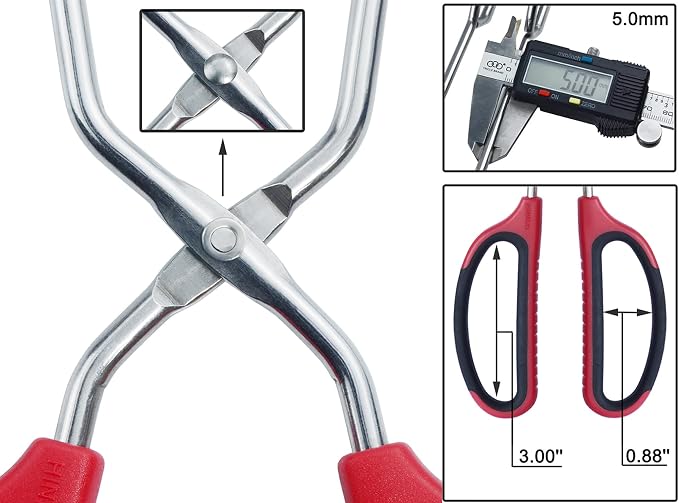 Stainless Steel Kitchen Scissor Tongs Set - Image 3