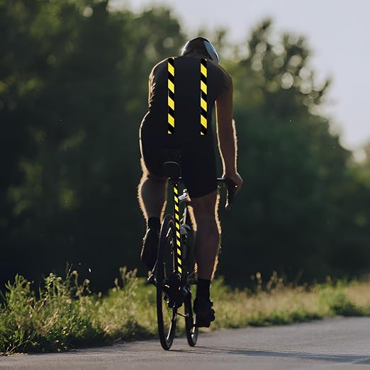 Reflective Tape Yellow Black 6 inch X 10 feet, Outdoor Waterproof Hazard - Image 5