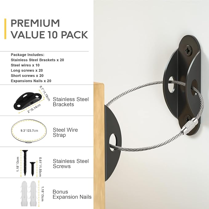 Furniture Anchors Anti Tip Furniture Straps - Image 3