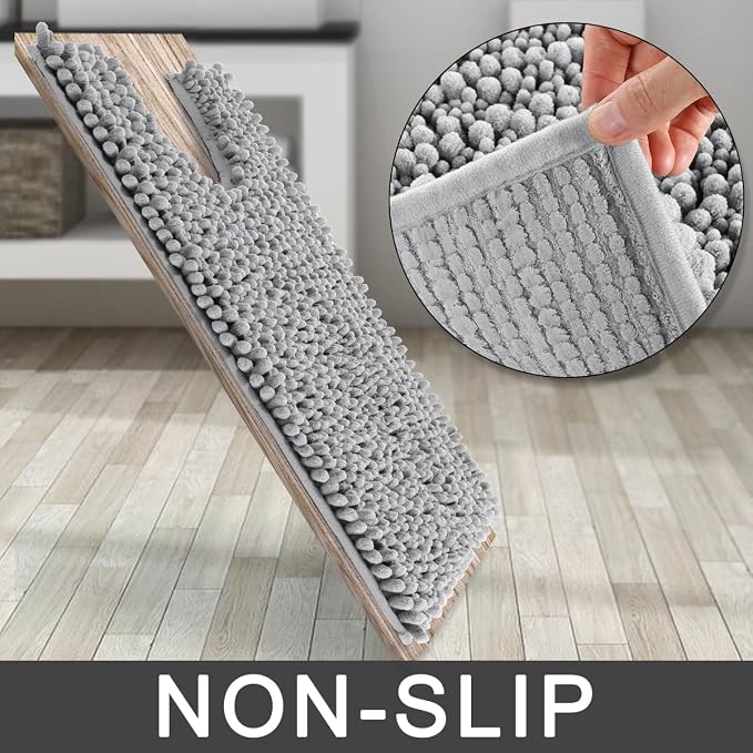Yimobra Toilet Rug U Shaped Washable 24x24 Inch - Image 4