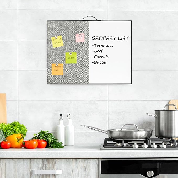 Small White Board Cork-Board Combo - Field & Grace