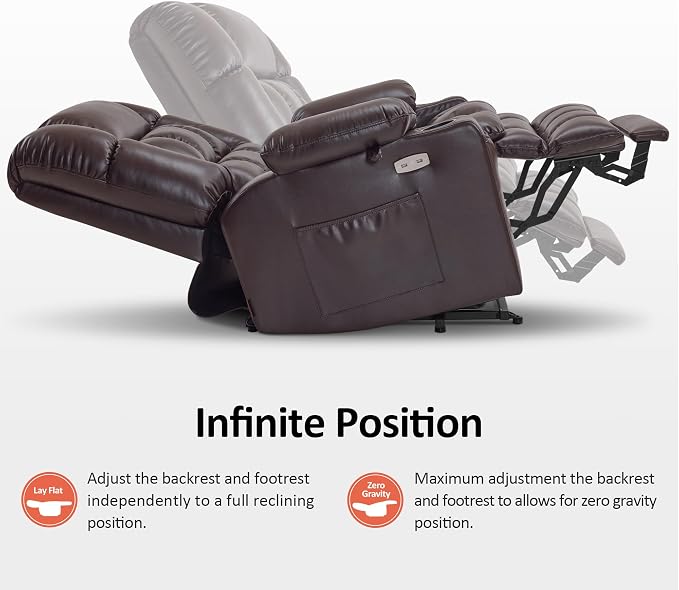 MCombo Dual Motor Power Lift Recliner Chair - Image 7