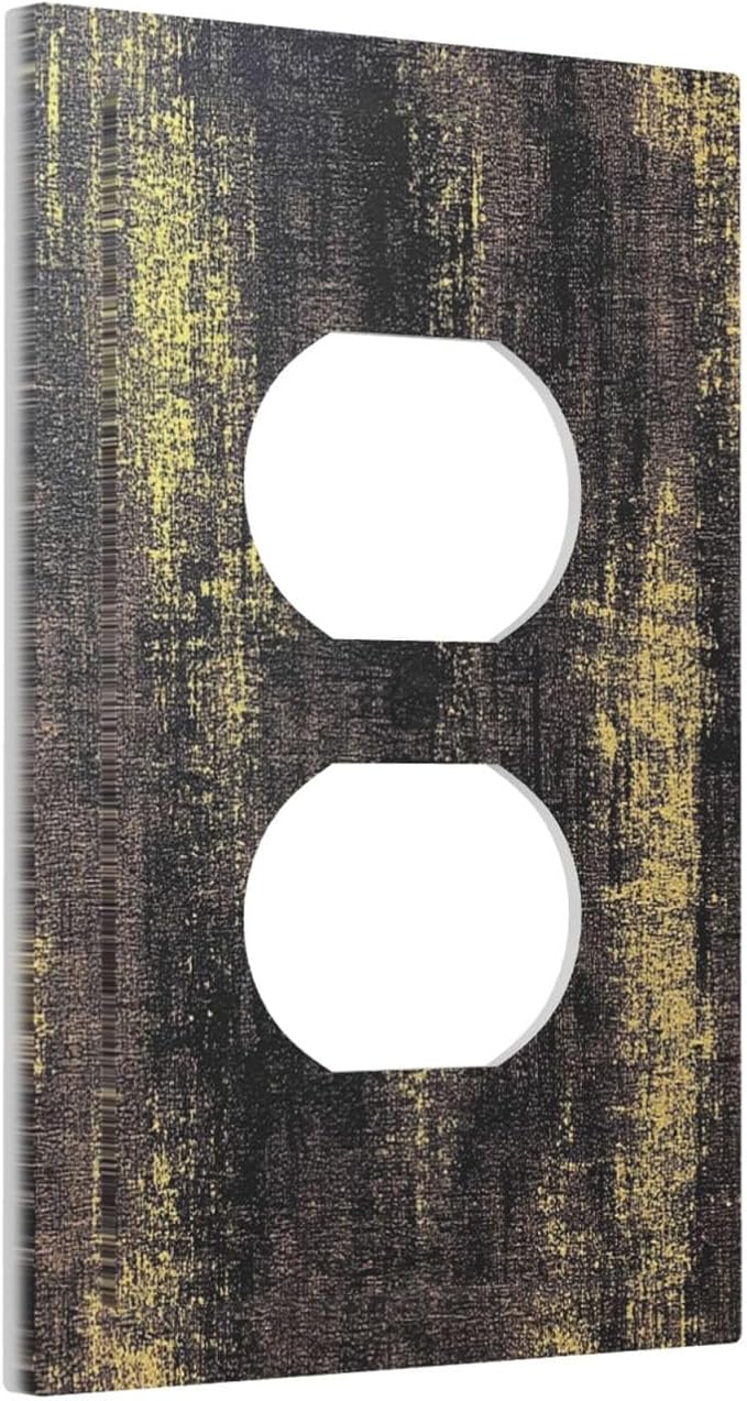 Outlet Covers Vintage Industrial Rusty Metallic 1 Gang Duplex Light Switch - Image 2