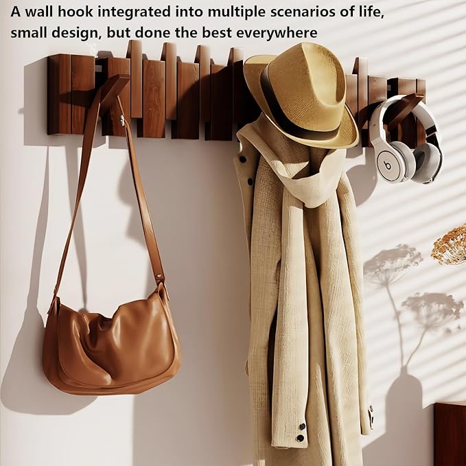 Wall Mounted Piano Key Hanger | Flip Style Hook | Entrance Wall Art Hook - Image 9