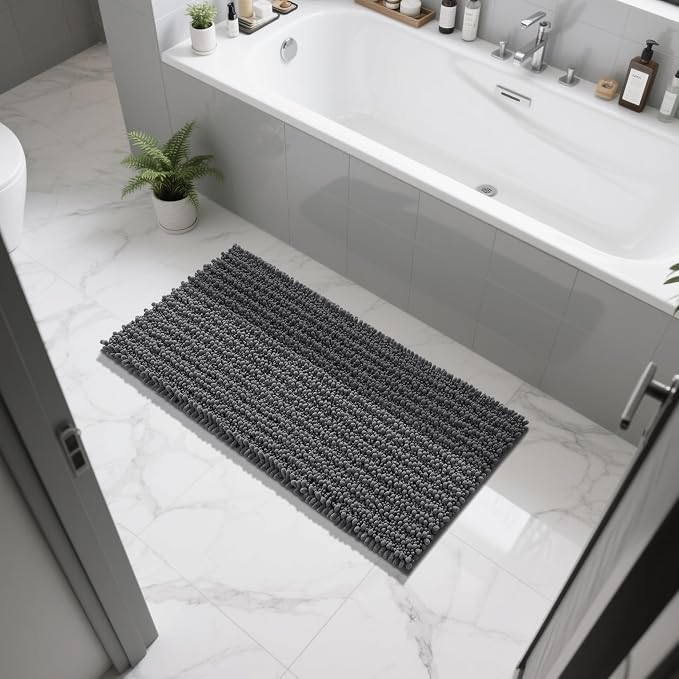 Yimobra Long Bathroom Rugs Non Slip Washable 44x24 Inch - Field & Grace