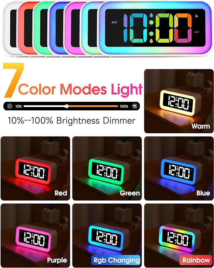Cadmos Loud Alarm Clock for Bedrooms - Image 2