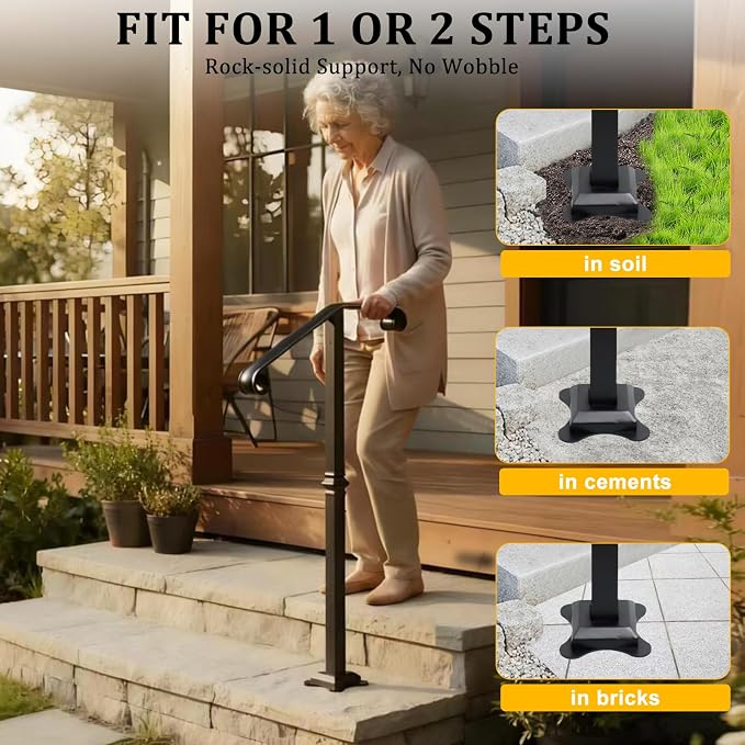 Handrail Railing, Single Post Handrail, Stair Railing - Image 3