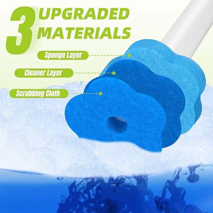KOKL Disposable Toilet Bowl Wand Refills, Toilet Refill Pads, Disposable Toilet - Image 3