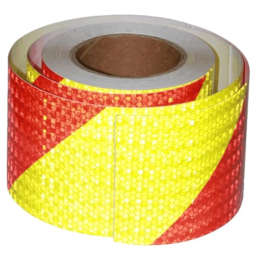 Reflective Tape 4 inch X 66 feet, Outdoor Waterproof Hazard Conspicuity Safety by tuyrchu
