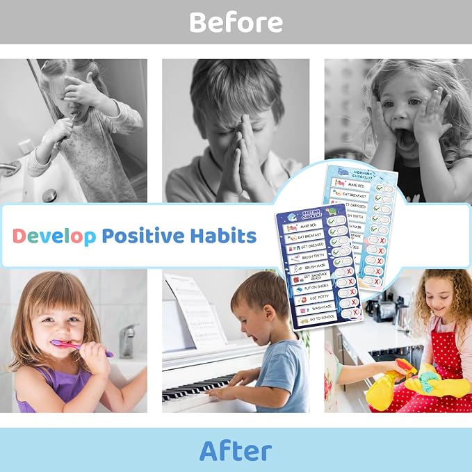 3 in 1 Bedtime/Morning/Weekly Routine Chart - Image 7