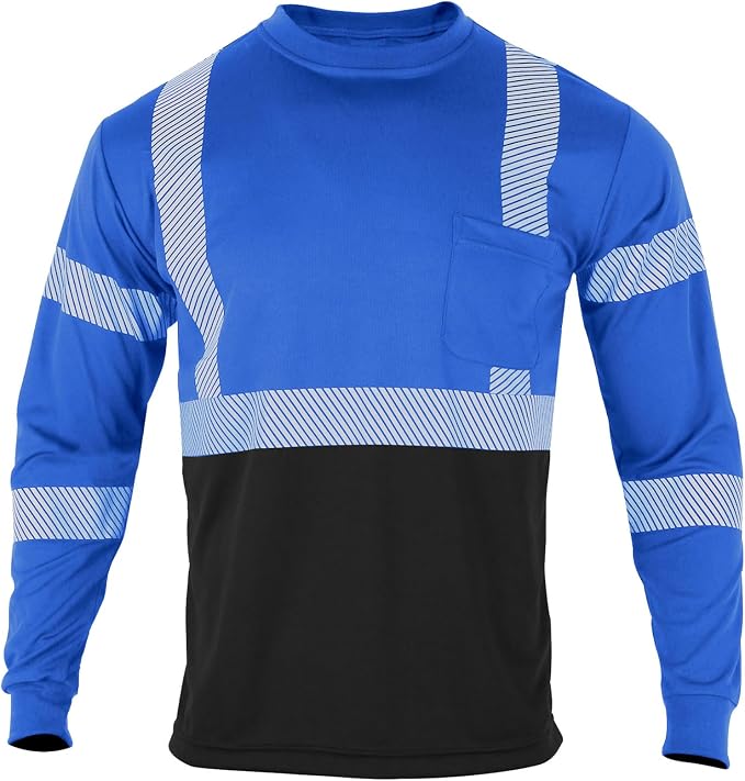 FONIRRA Safety Shirts for Men High Visibility Reflective ANSI Class 2 Hi Vis by FONIRRA_PrepareToBeenSeen