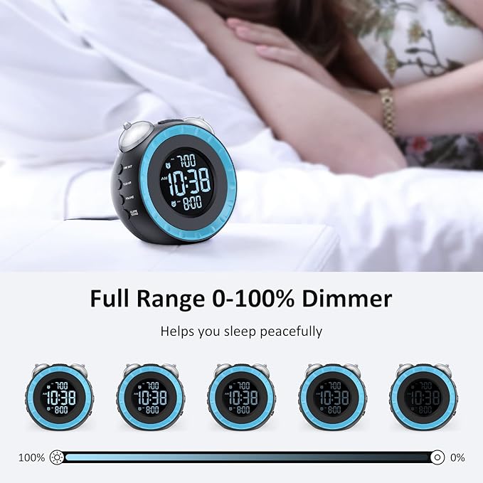 uscce Loud Dual Alarm Clock - Image 3