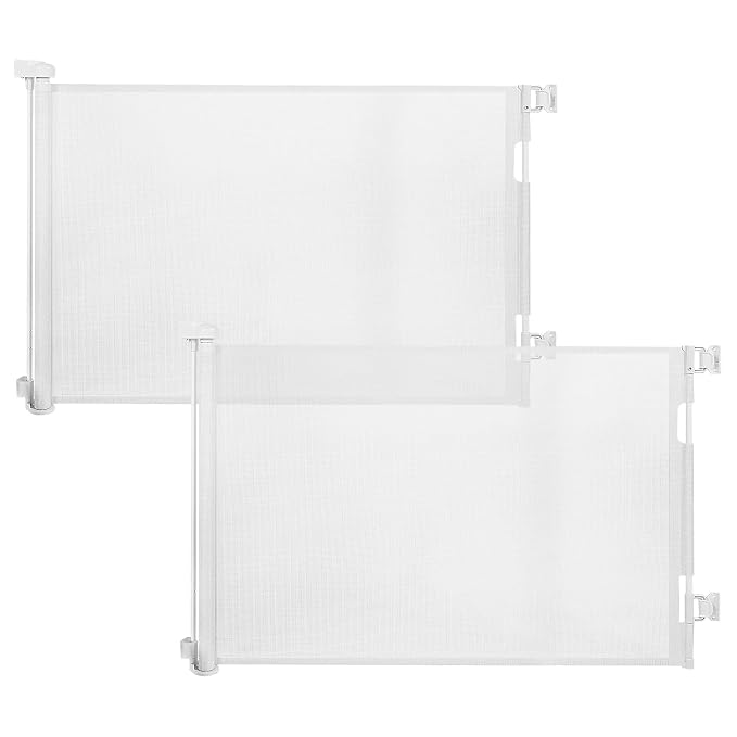 Retractable Baby Gate for Stairs & Doorways, Pet and Dog Safety Gate for by Zupetta