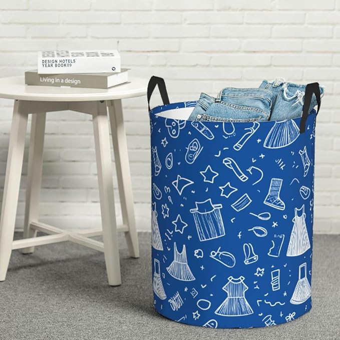 Laundry Basket Colorful Lin Collapsible Large Capacity, Dirty Clothes Basket - Image 4