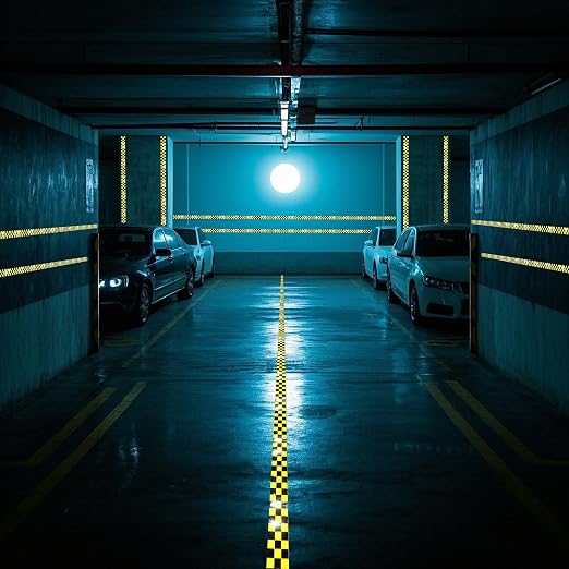 Yellow and Black Reflective Tape 3 inch X 66 feet, Outdoor Waterproof Hazard - Image 7