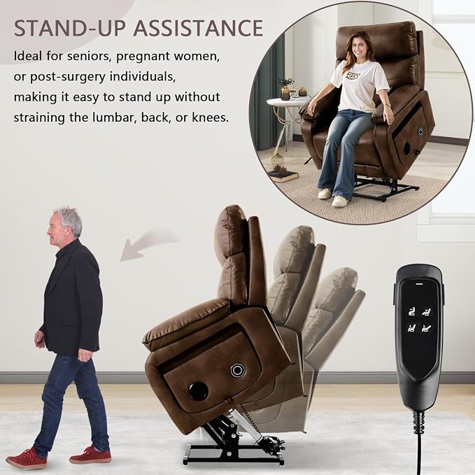 Dual Motor Power Lift Recliner Chair - Image 4