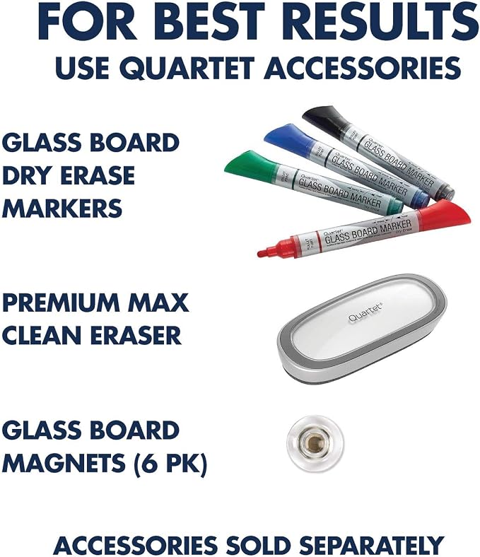 Quartet Dry Erase Board, Magnetic Whiteboard 24" x 18", Glass Board - Image 7