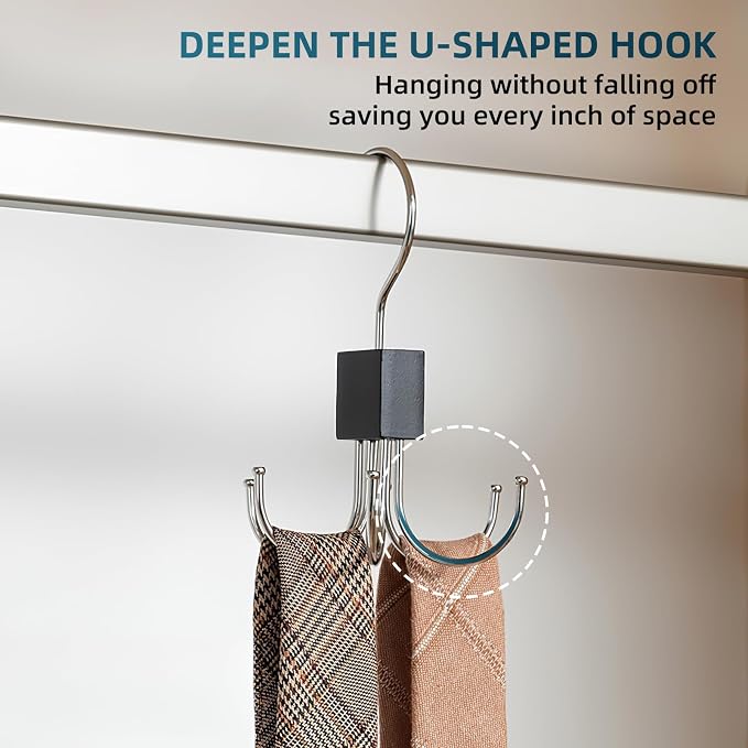 Multi-Purpose Rotatable Belt Hanger & Organizer - Image 7