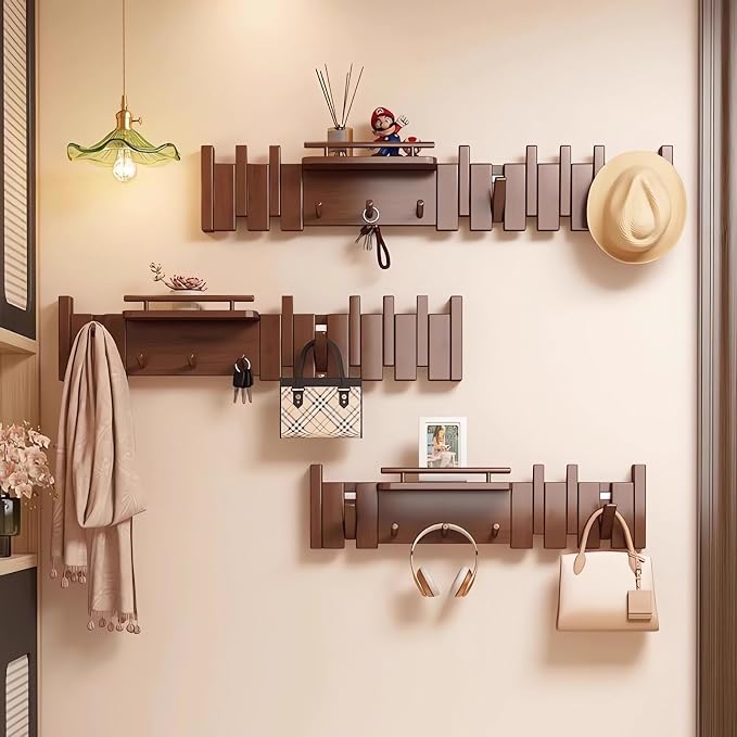 Wall Mounted Piano Key Hanger | Flip Style Hook | Entrance Wall Art Hook - Image 5