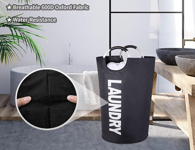 Laundry Basket Extra Large Collapsible Clothes Hamper Bag - Image 6