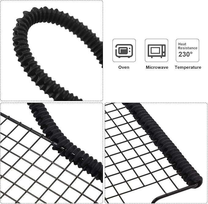 Boao 4 Pack Oven Rack Shields 14 Inches Silicone Protectors Guards Heat - Image 5