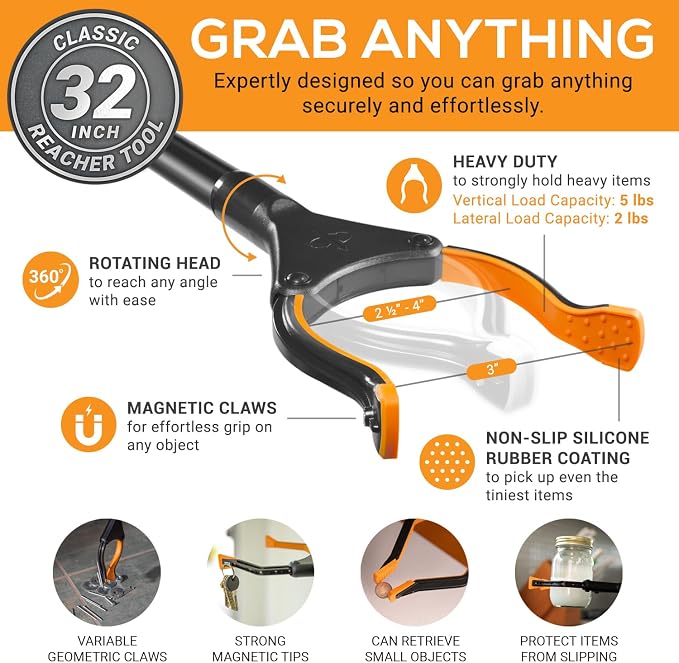 EZPIK Classic 32" Flexible Folding Grabber Tool - Image 4