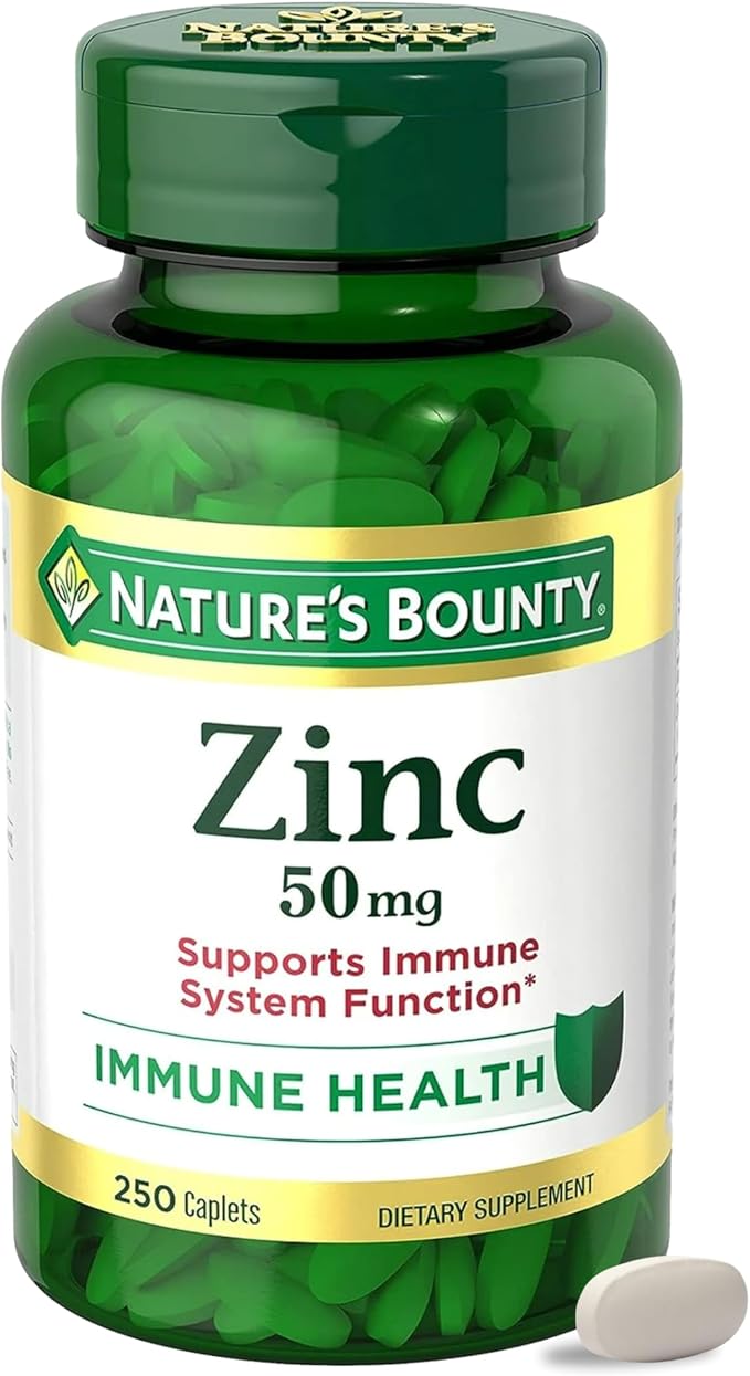 Nature’s Bounty Zinc 50mg, Immune Support & Antioxidant Supplement, Promotes - Field & Grace