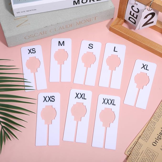 8 Pcs White Rectangular Size Separators Closet Dividers - Image 5